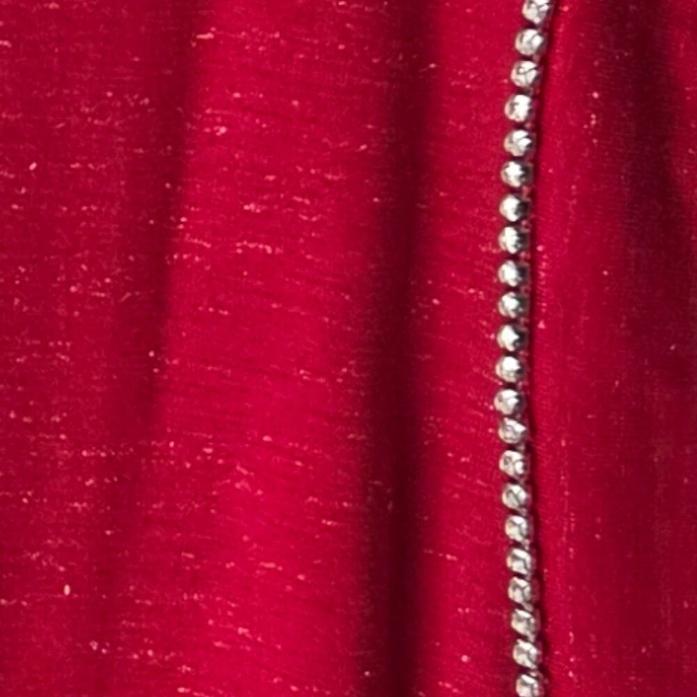NWT I.N.C. International Concepts Women's Ruched-Side Embelished  Shimmery Tee - Picture 8 of 14